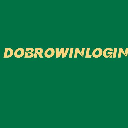 Logo da DOBROWINLOGIN